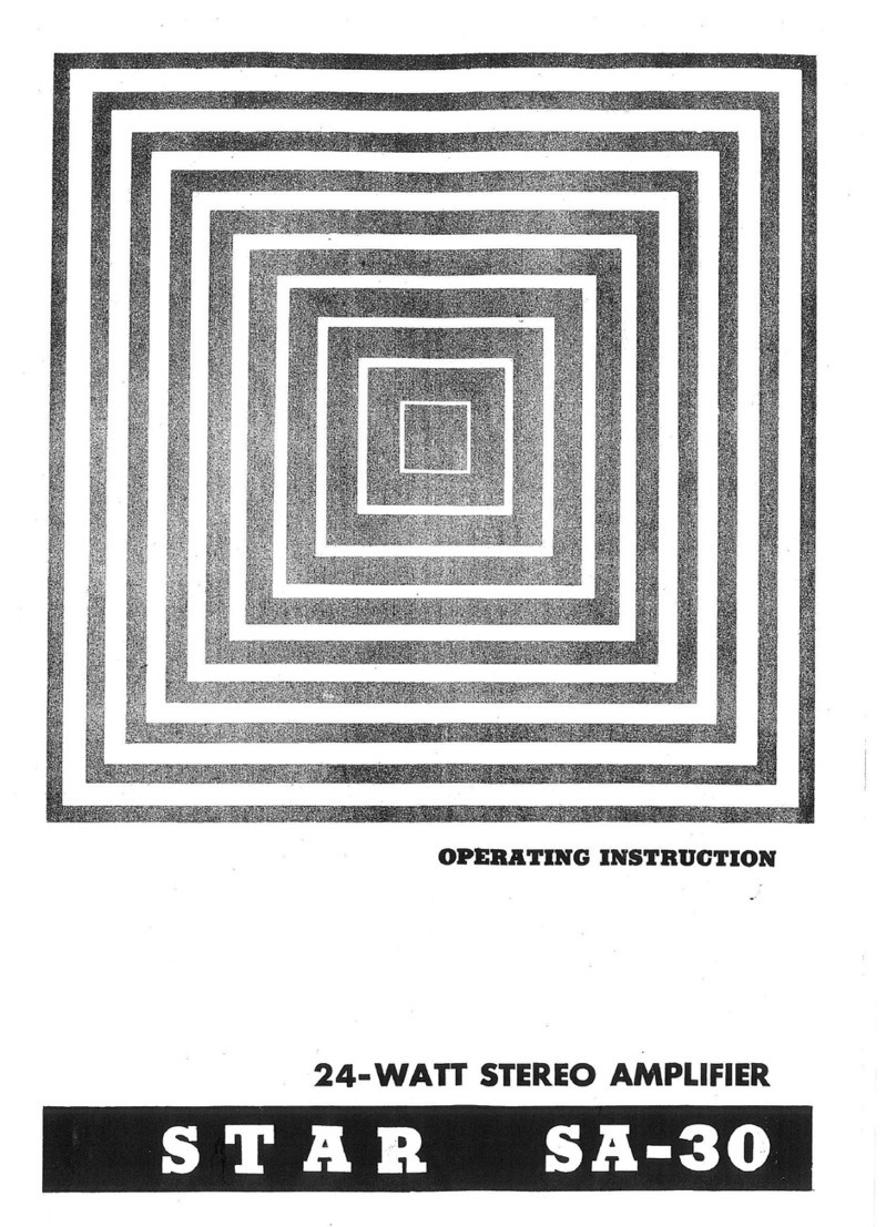 Star SA-30 operating instructions