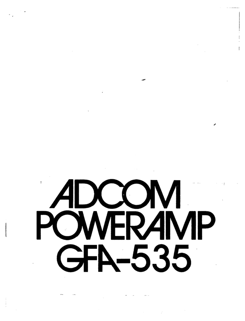 Adcom GFA-535 User manual