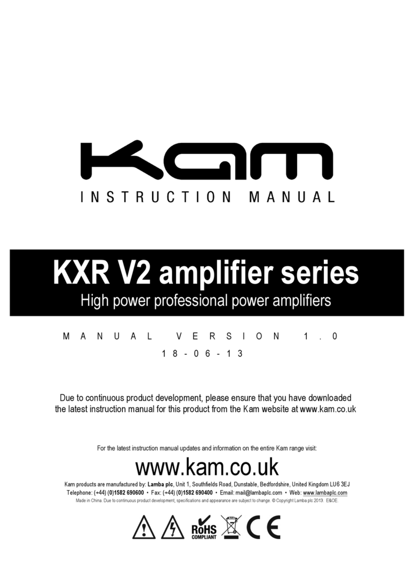 KAM KXR150 V2 instruction manual