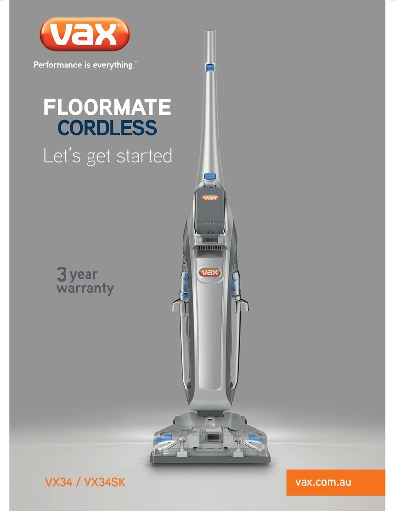 Vax VX34 User manual