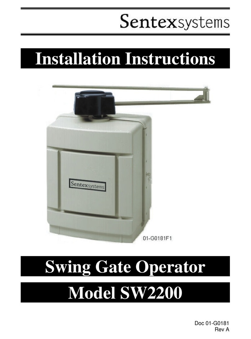 Sentex SW2200 installation instructions
