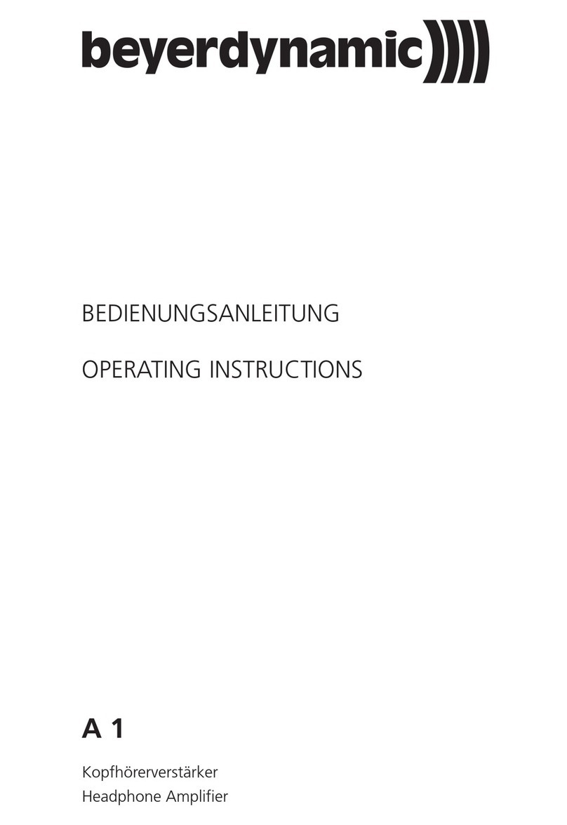 Beyerdynamic A 1 User manual