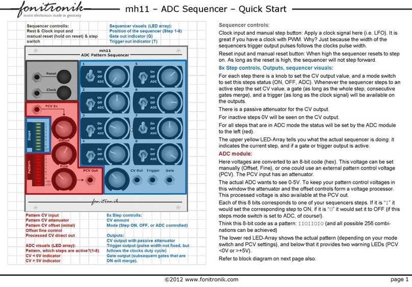 Fonitronik mh11 quick start guide