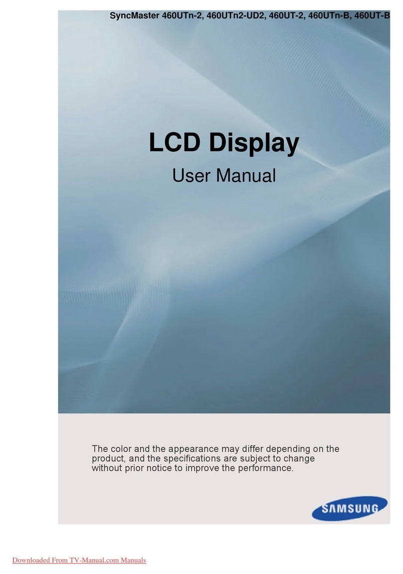 Samsung SyncMaster 460UTn2-UD2 User manual Samsung SyncMaster 460UTn2-UD2 User manual