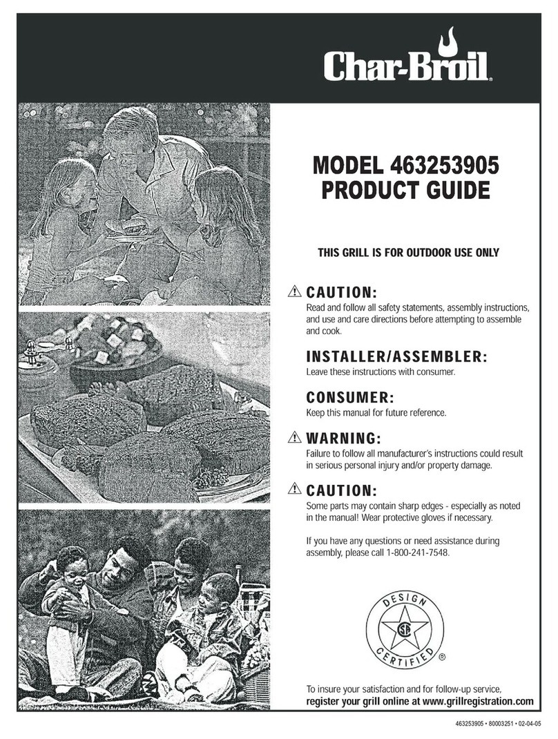 Char-Broil 463253905 Product guide
