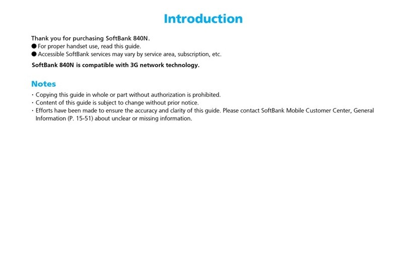 SoftBank 840N User manual SoftBank 840N User manual