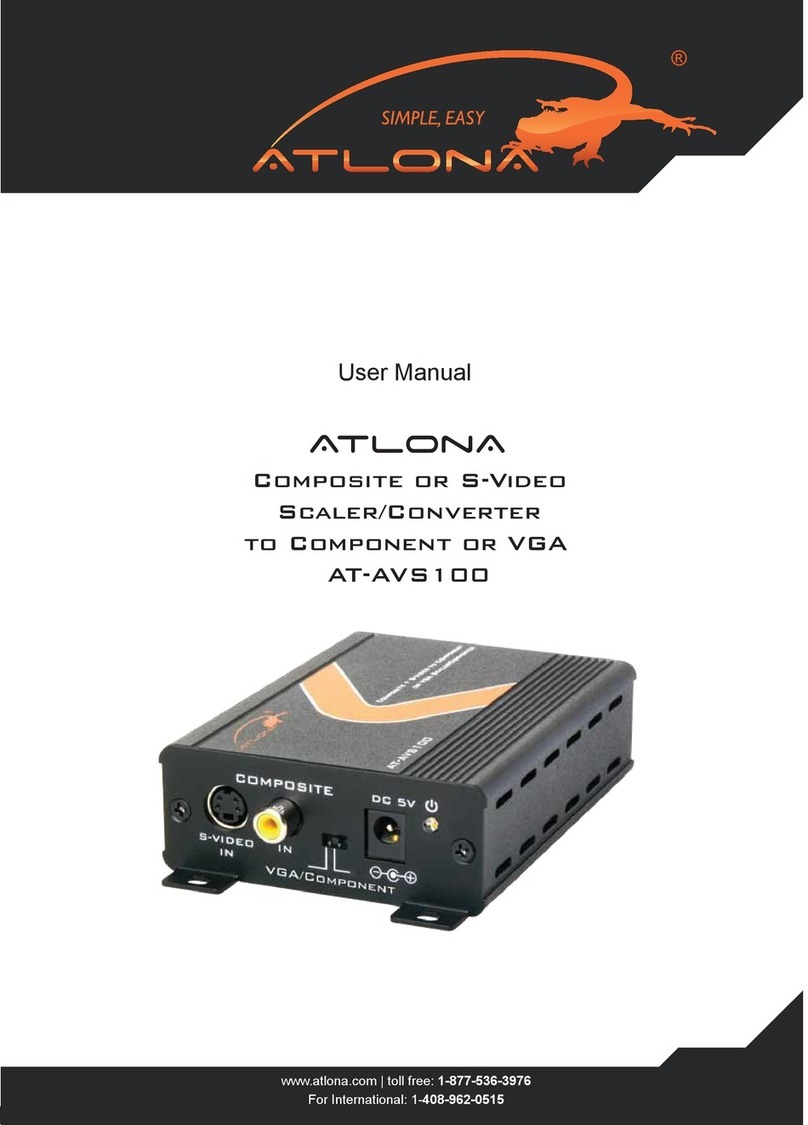 Atlona AT-AVS100 user manual