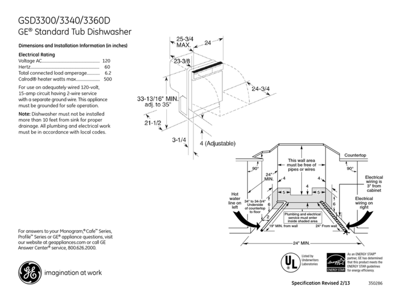 GE GSD3300 Manual