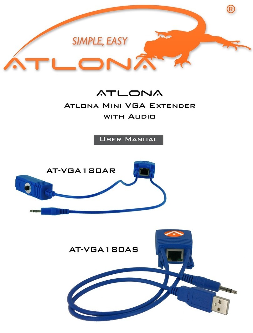 Atlona AT-VGA180AR User manual