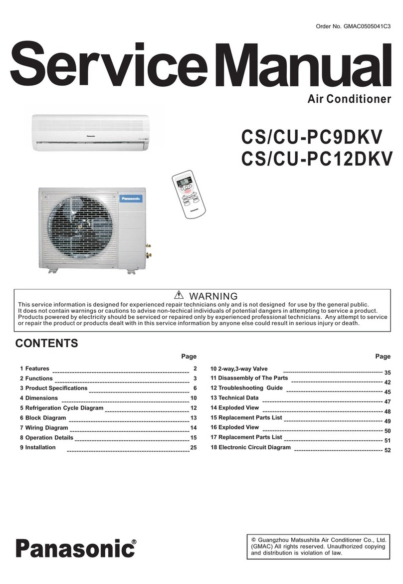 Panasonic CS-PC9DKV User manual