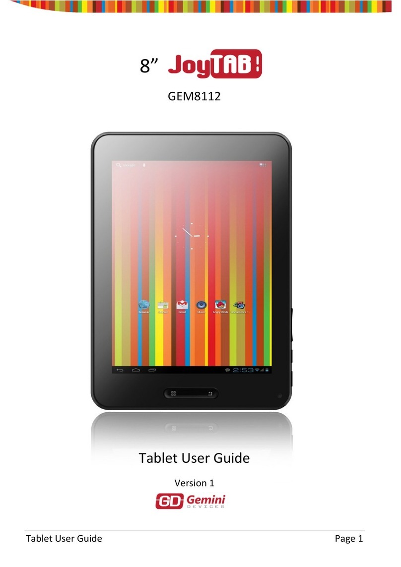 Gemini JoyTAB GEM8112 user guide