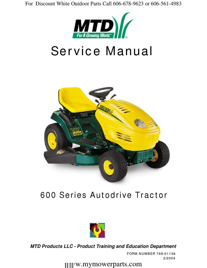 MTD 600 Series User manual