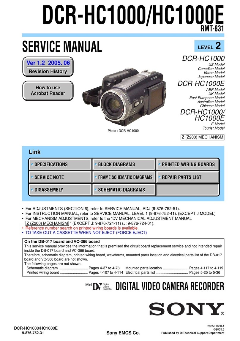 Sony DCR-HC1000 - Digital Handycam Camcorder User manual