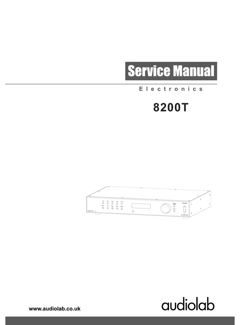 Audiolab 8200T User manual