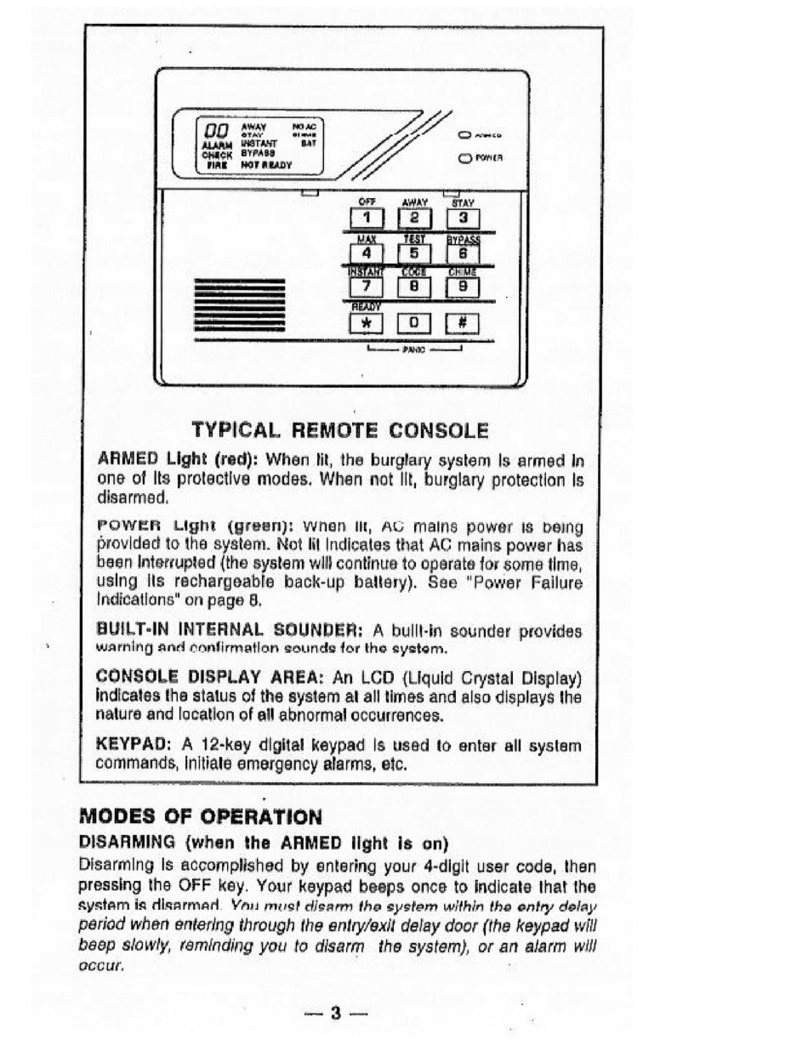 ADEMCO 4110DLa user manual