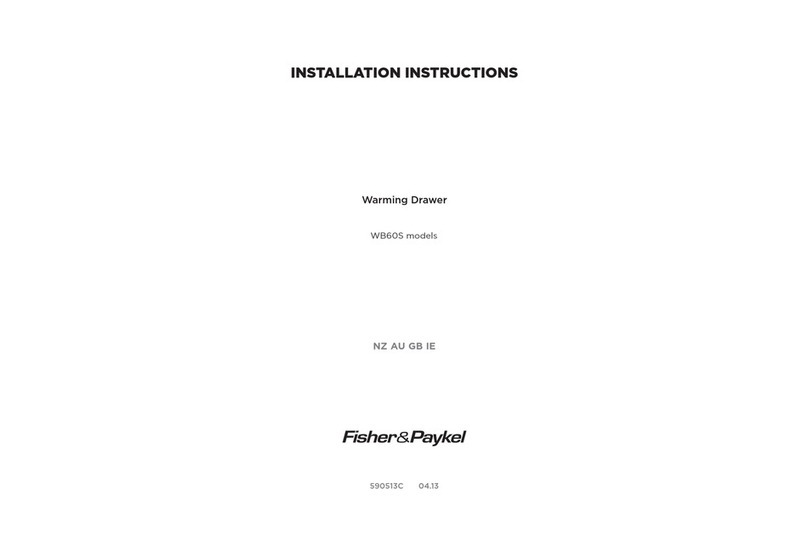 Fisher & Paykel WB60S Series User manual