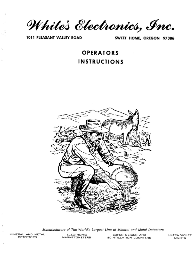 Whites Coinmaster 2-TR User manual