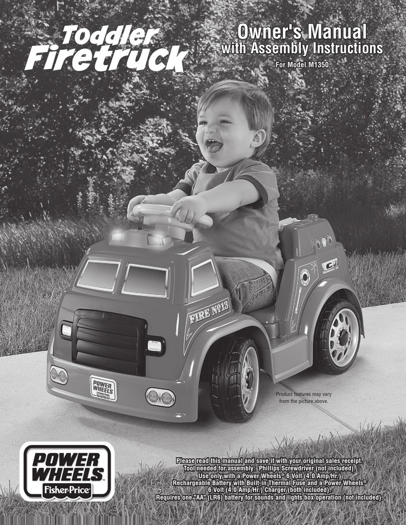 Power Wheels M1350 Owner's manual with assembly instructions