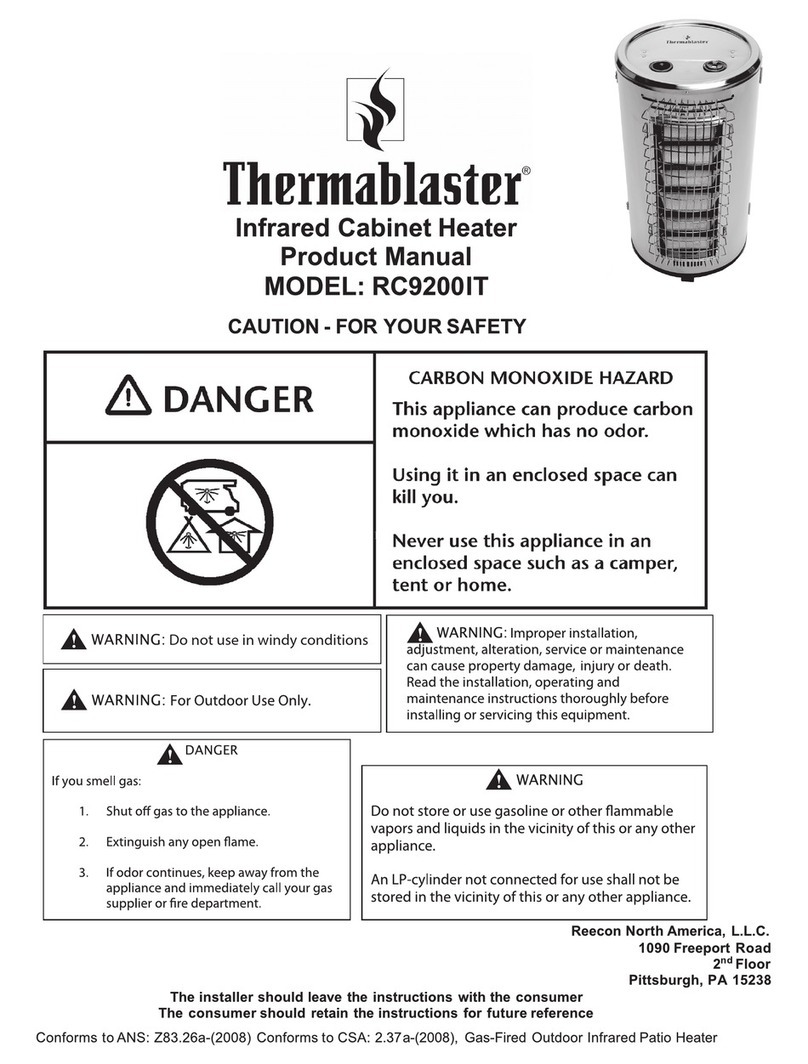 Thermablaster RC9200IT product manual