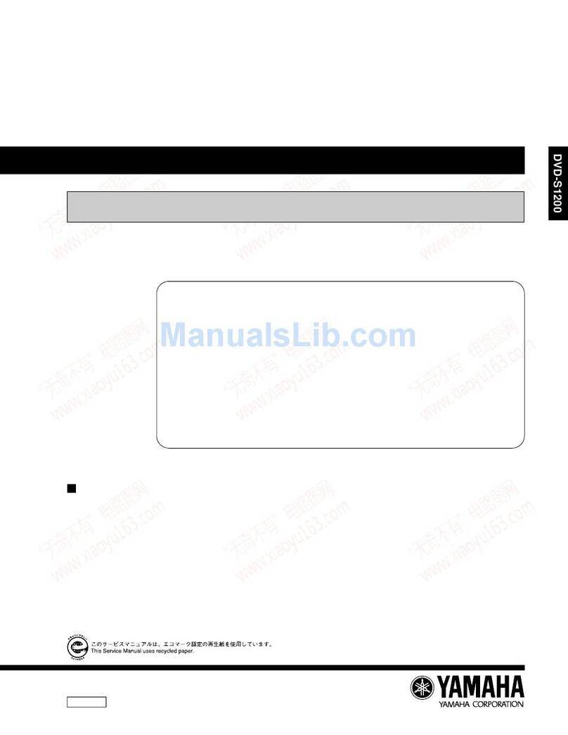 Yamaha DVD-S1200 Service manual