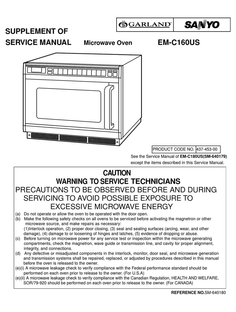 Sanyo EM-C160US Service manual supplement