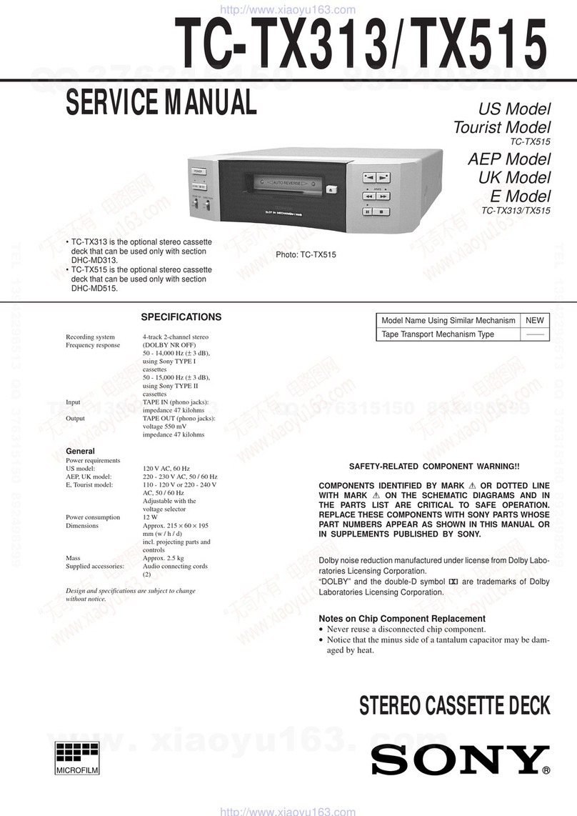 Sony TC-TX313 User manual
