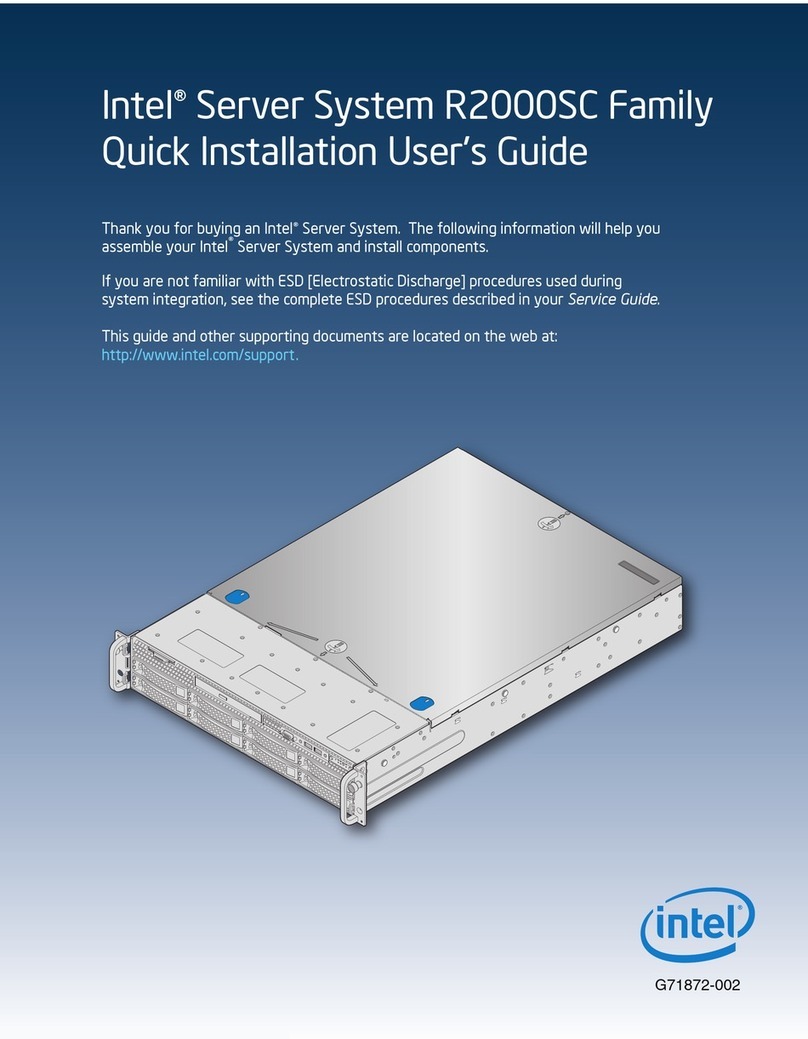 Intel R2000SC Quick installation user's guide