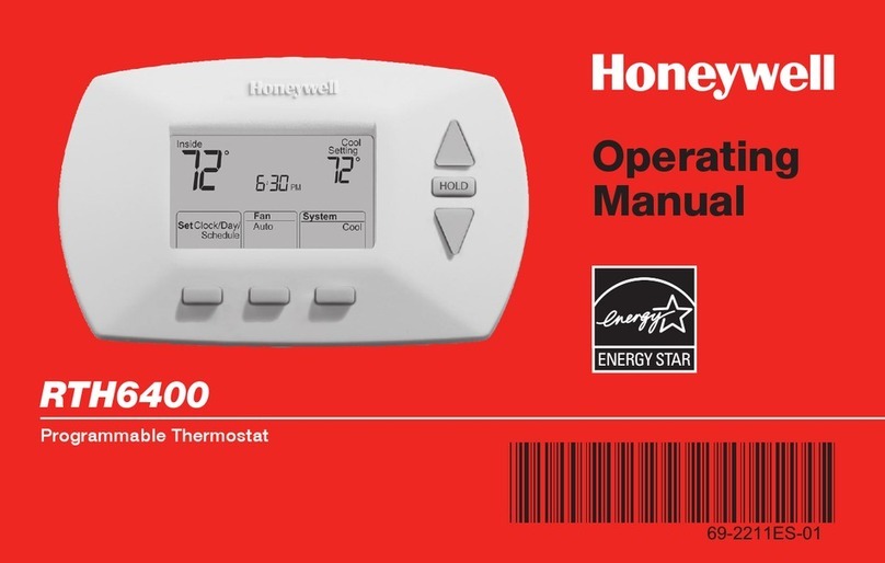 Honeywell RTH6400 Series User manual