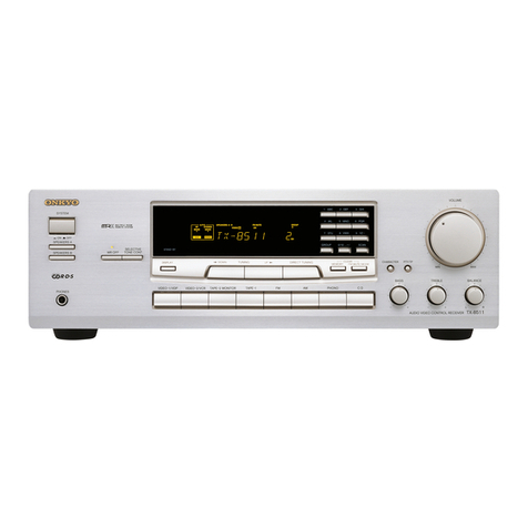 Onkyo TX-8511 User manual Onkyo TX-8511 User manual