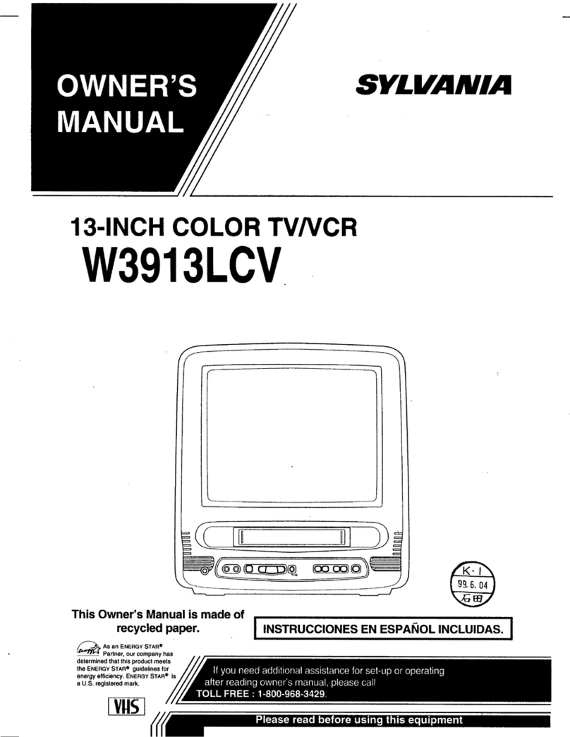 Sylvania W3913LCV owner's manual