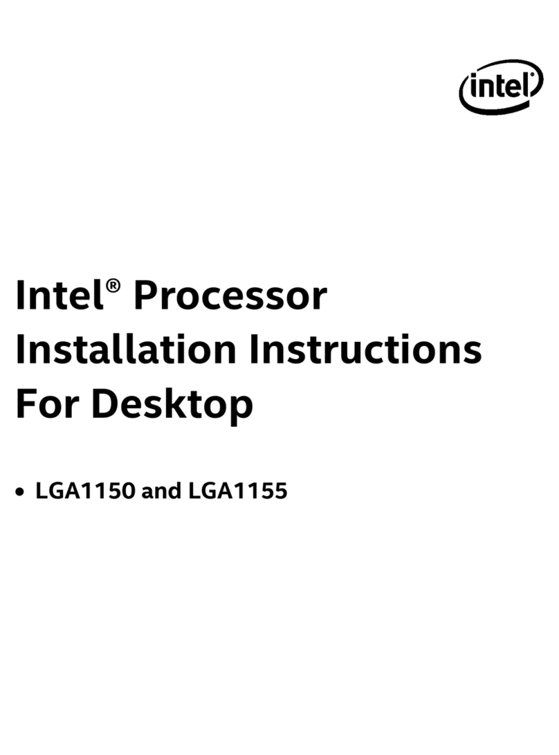 Intel LGA1155 SOCKET - THERMAL MECHANICAL S AND DESIGN GUIDELINES... installation instructions Intel LGA1155 SOCKET - THERMAL MECHANICAL S AND DESIGN GUIDELINES... installation instructions