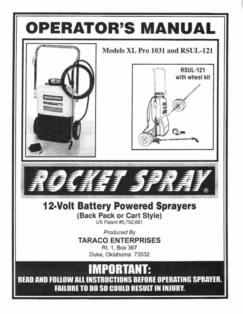 Rocket Spray RSUL-121 Operator's manual