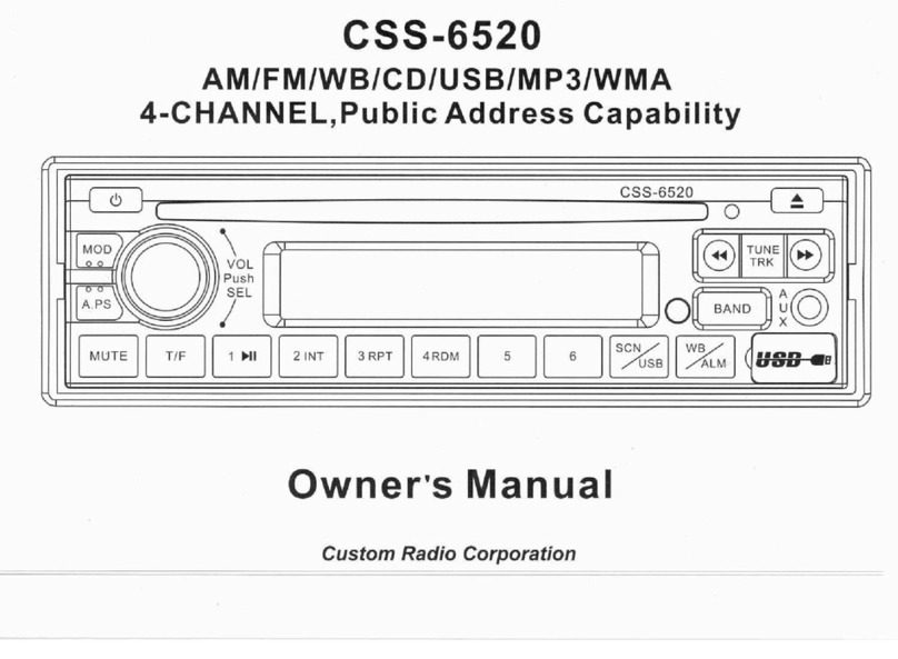 Custom Radio CSS-5900E User manual