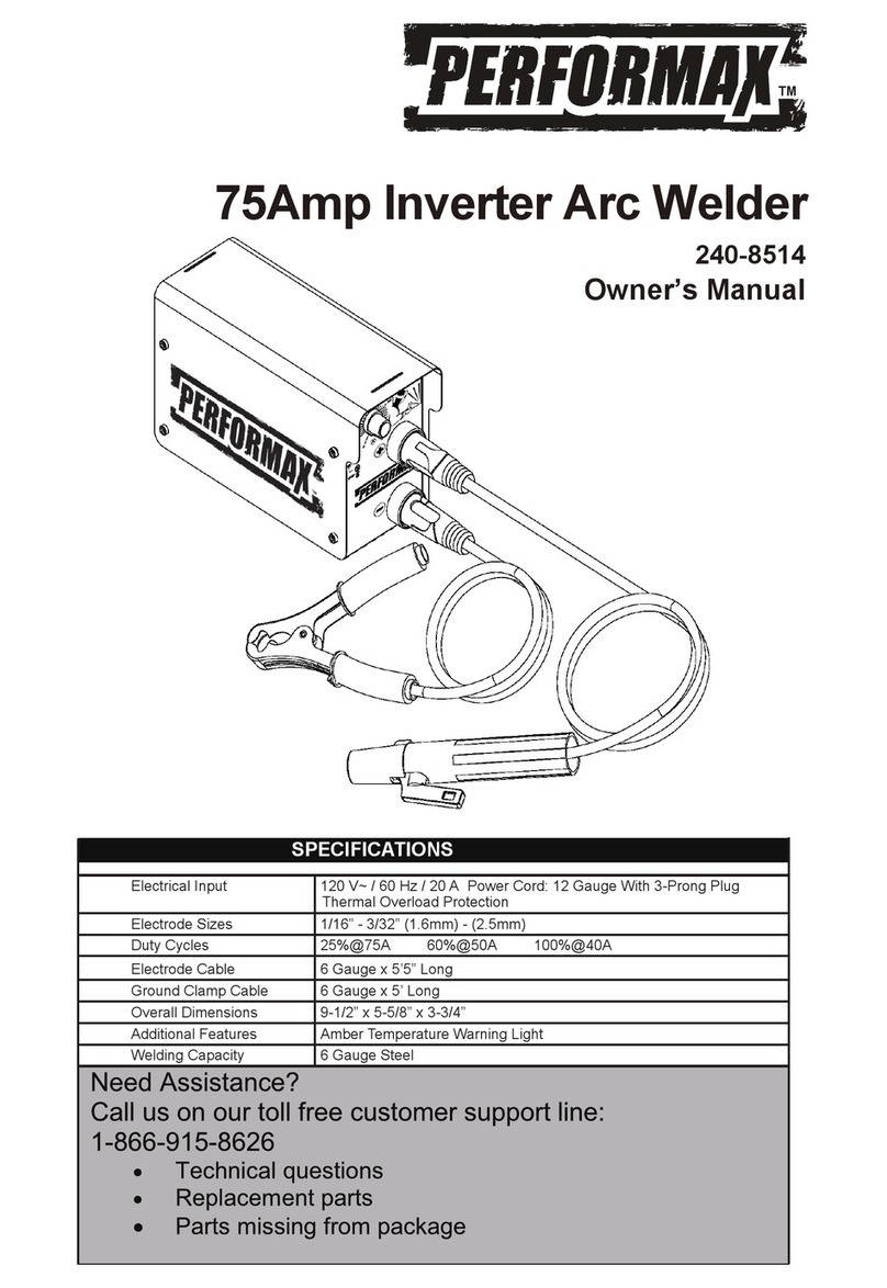 Performax 240-8514 owner's manual