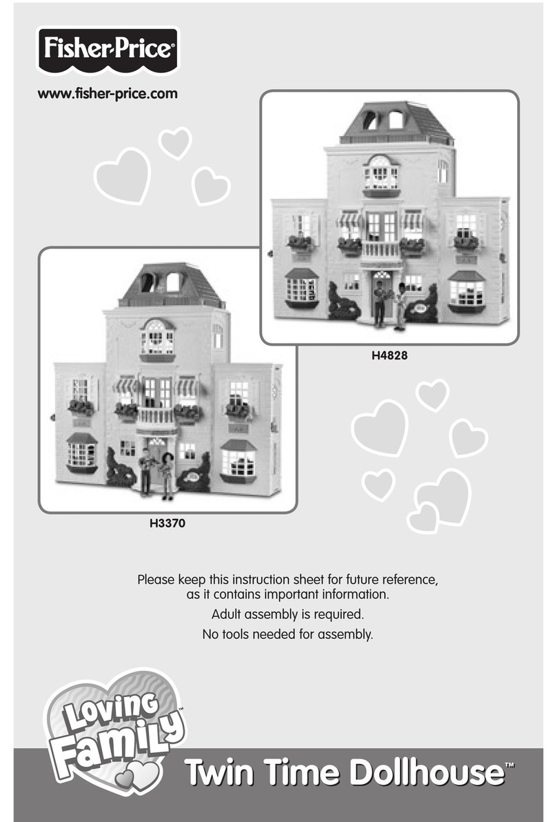 Fisher-Price Twin Time Dollhouse H4828 User manual Fisher-Price Twin Time Dollhouse H4828 User manual