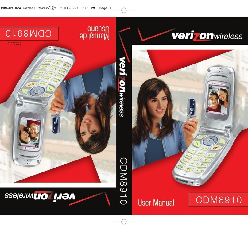 Verizon Wireless CDM-8910 User manual Verizon Wireless CDM-8910 User manual