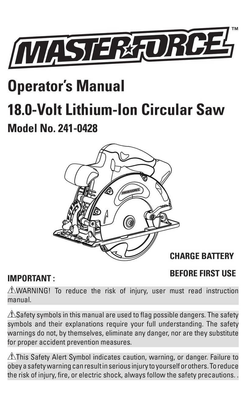 MasterForce 241-0428 User manual