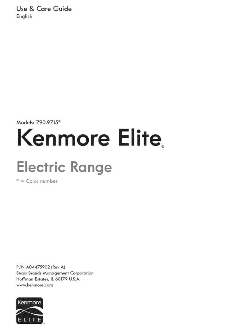Kenmore Elite 790.9715 series User manual