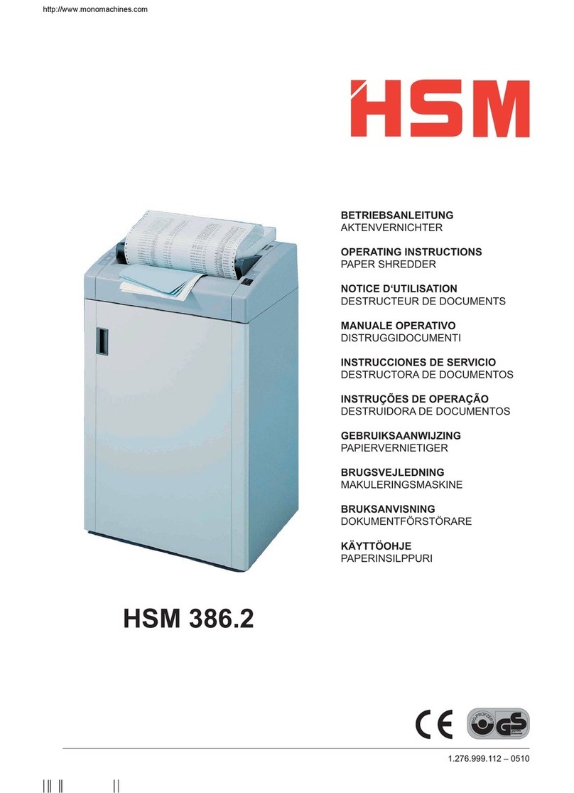 HSM 386.2 operating instructions