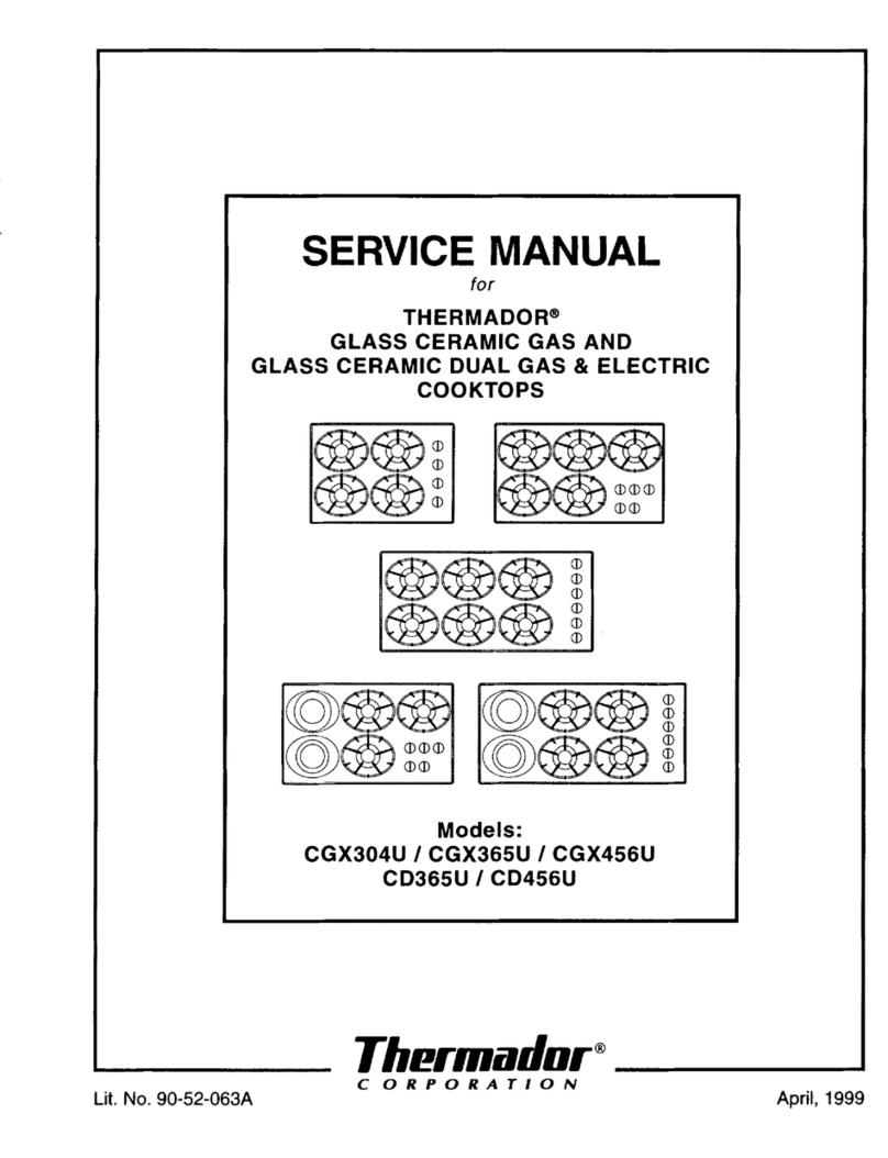 Thermador CGX304U Service manual