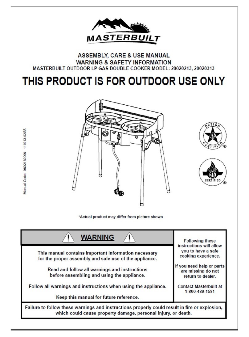 Masterbuilt 20020313 Maintenance manual