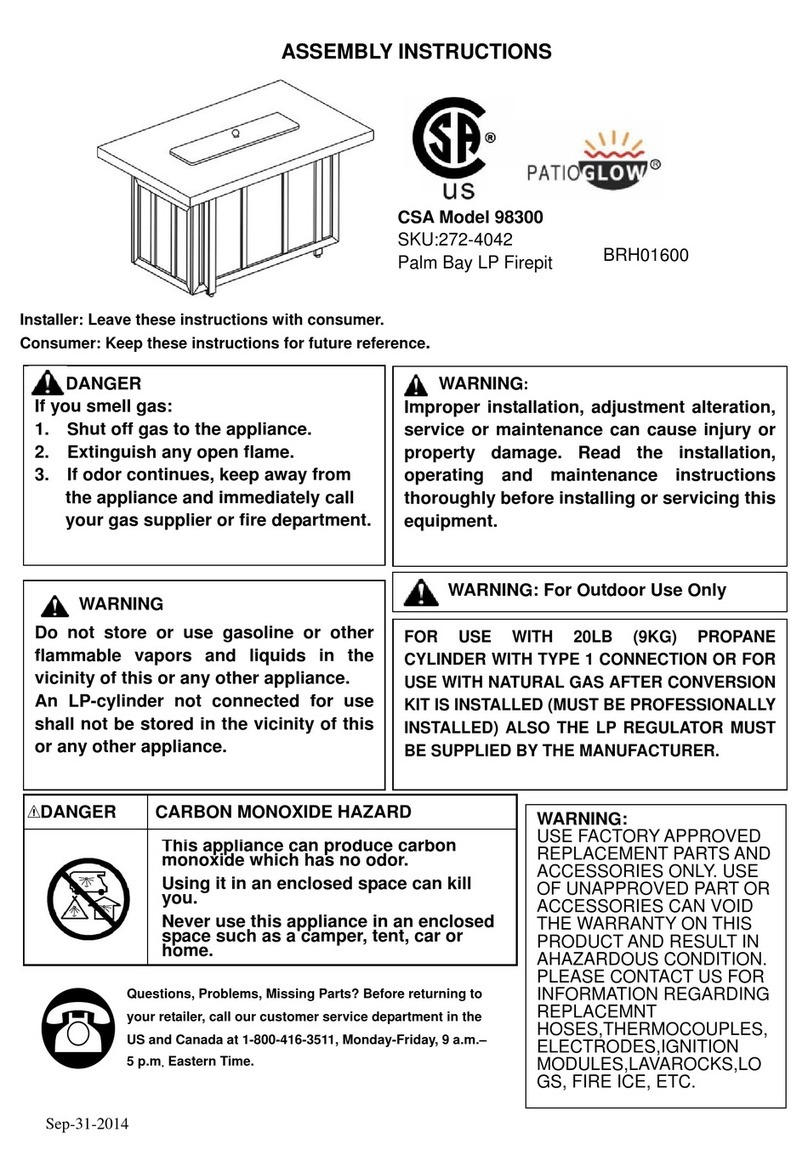 Patio Glow 98300 Assembly instructions