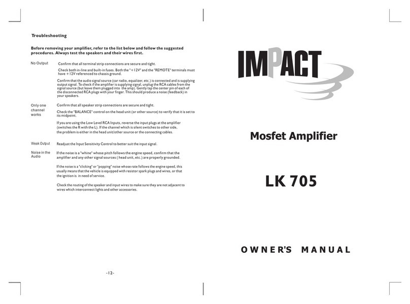 impact LK 705 User manual