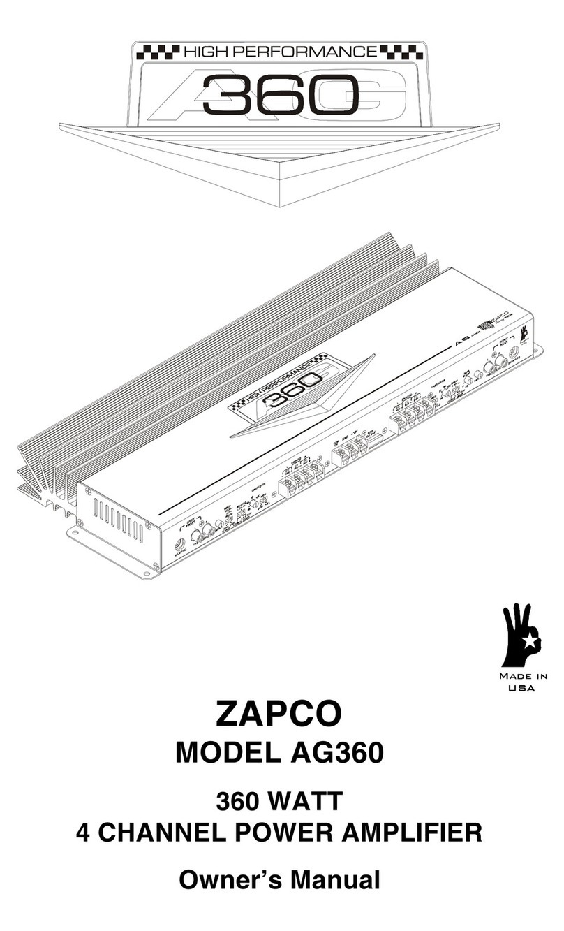 zapco AG360 User manual