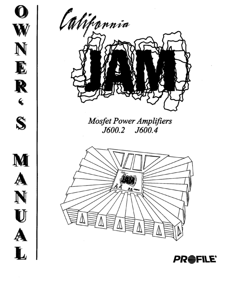 Profile J600.4 owner's manual