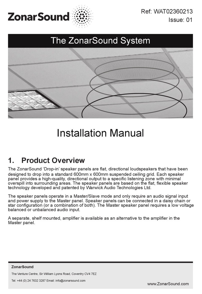 ZonarSound MP600x600 installation manual
