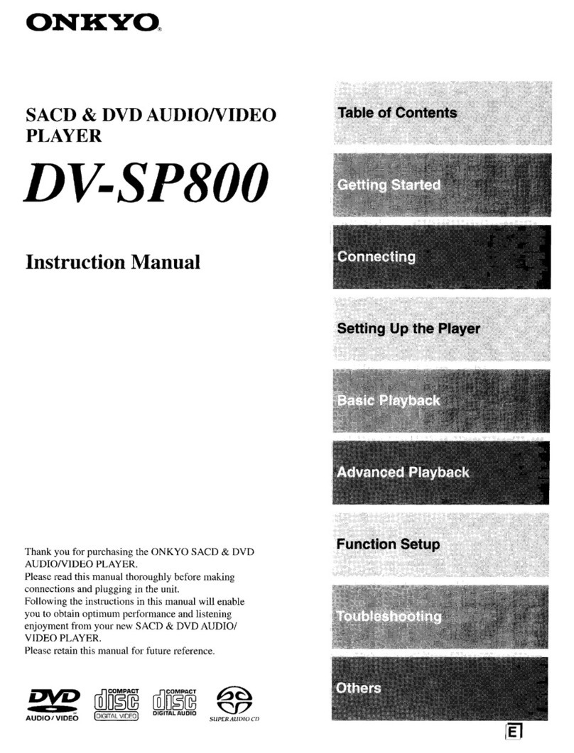 Onkyo DV-SP800 User manual