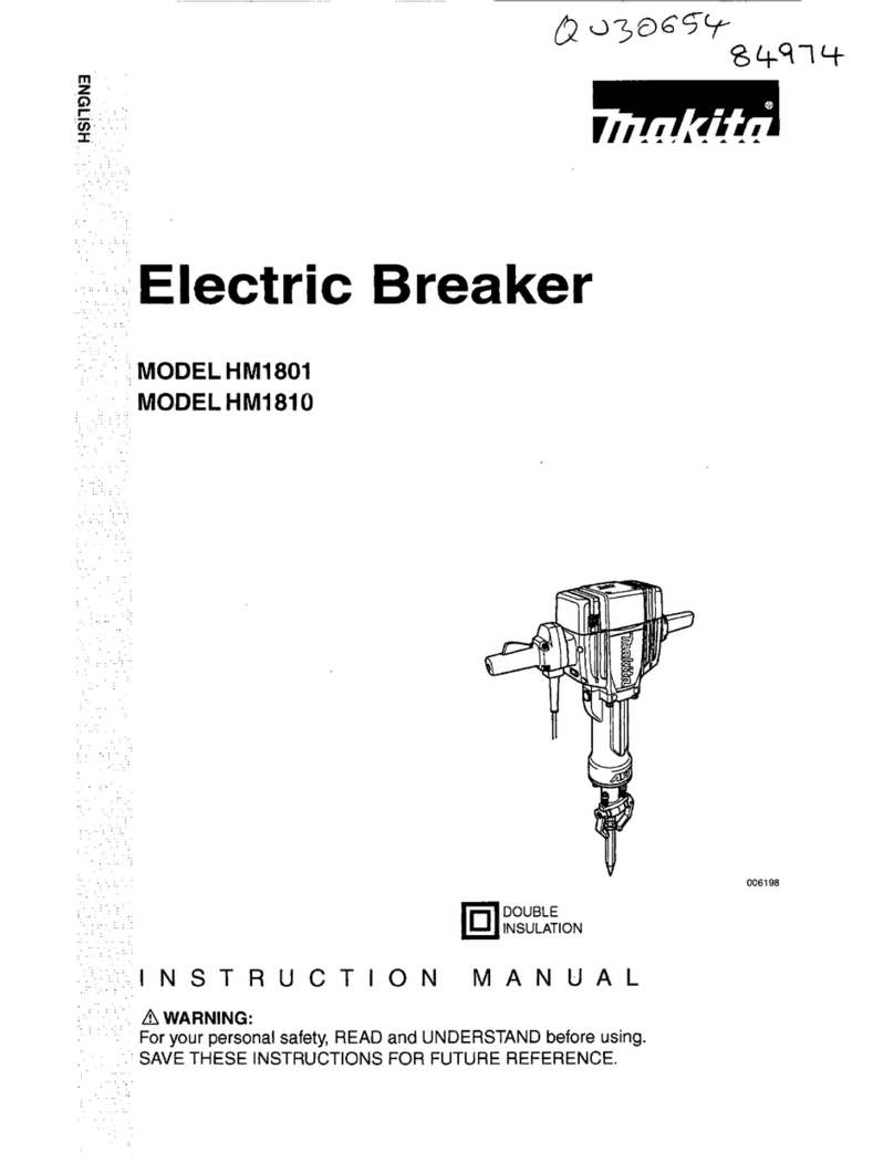 Makita HM1801 instruction manual