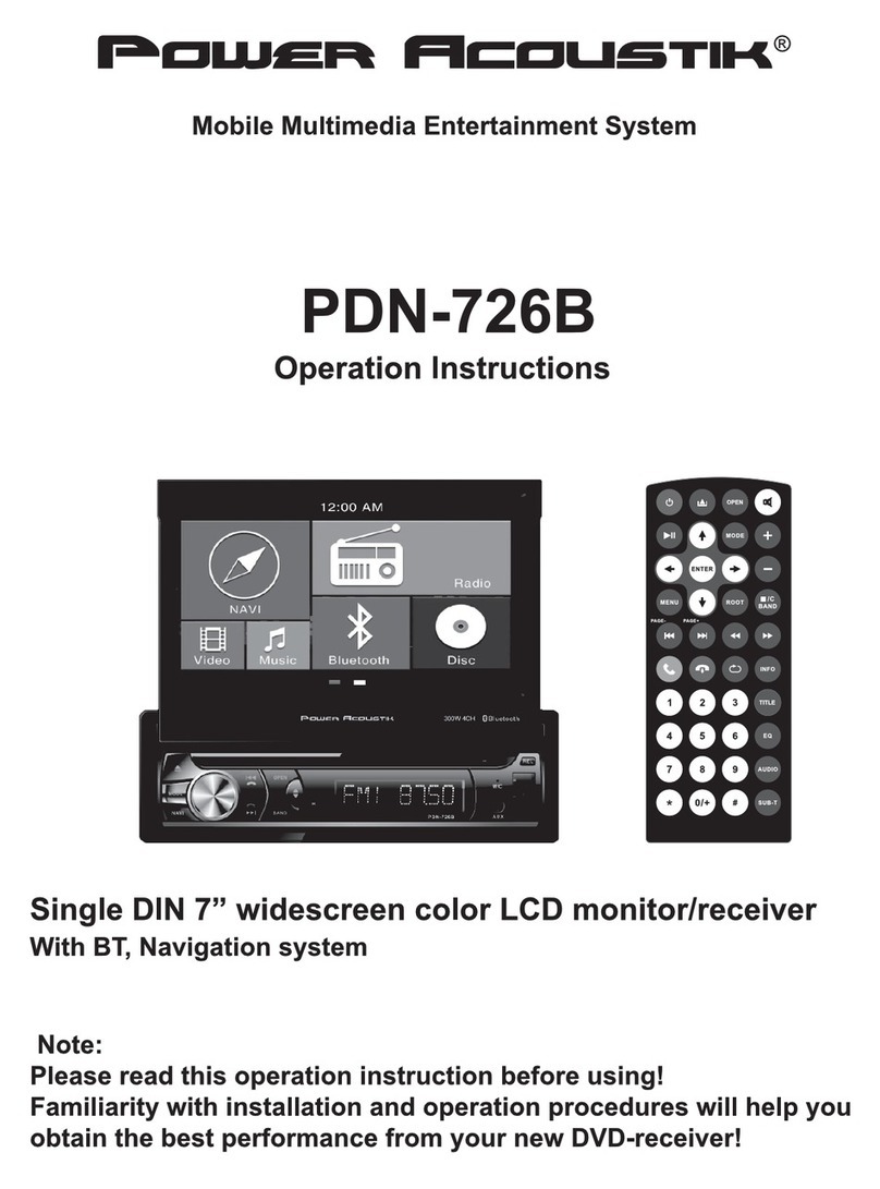 PowerAcoustik PDN-726B operating instructions