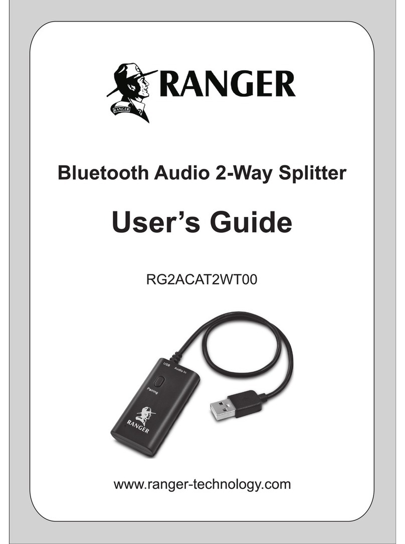 Ranger RG2ACAT2WT00 user guide